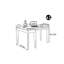 Bureau domestique en L