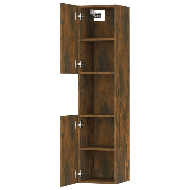 Saegertown Bathroom Cabinet, Dark Brown