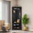 Minimalist Corner Hall Tree with Shoe Bench & Coat Rack - Black Entryway Storage Cabinet, 29.5'' W x 71.6'' H-1995587963