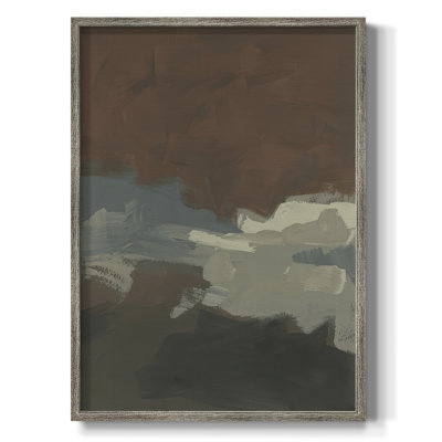 Mudstone Swath I Framed Print - Solid Wood