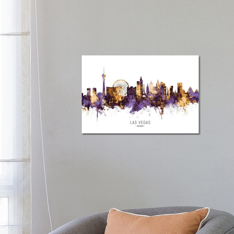 1 Piece Wrapped Canvas Painting, 66.04 cm H x 45.72 cm W x 3.175 cm D, Green/Orange/Blue