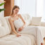 Canapé simple ergonomique moderne avec repose-pieds-186270878