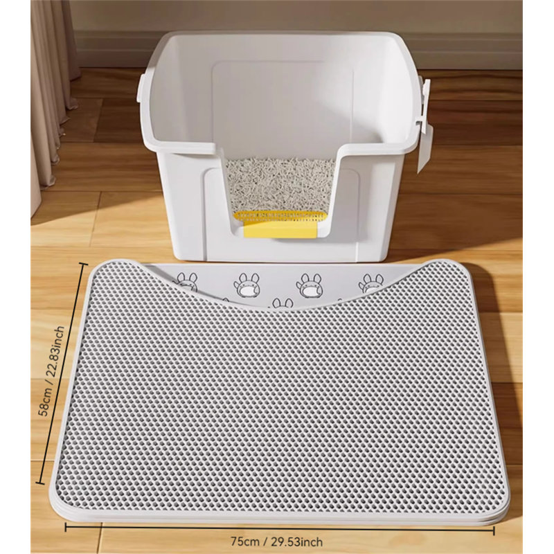 Plastic Litter Mat, 0.3" H x 29.52" W x 22.83" D