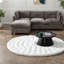 Canapé modulaire gris spacieux avec tissu chenille de qualité supérieure pour le salon moderne