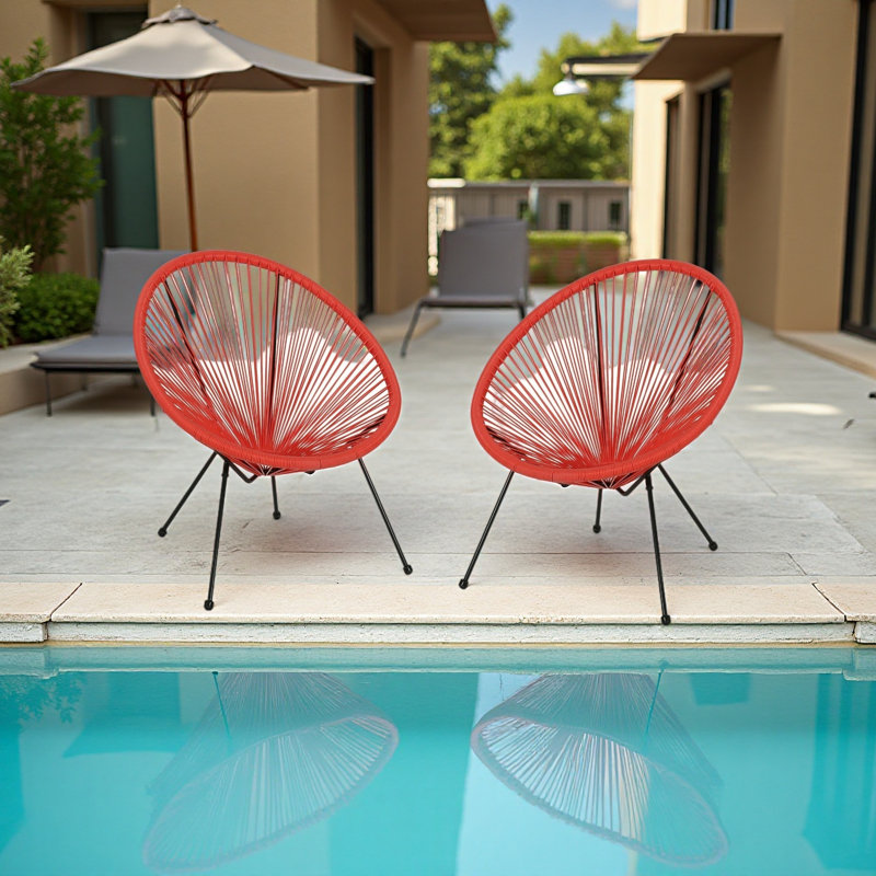 CHAISE (ENSEMBLE DE 2), Orange