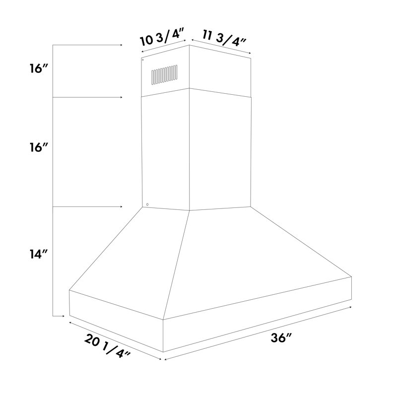 30" Professional 500 CFM Ducted Wall Mount Range Hood in Stainless Steel