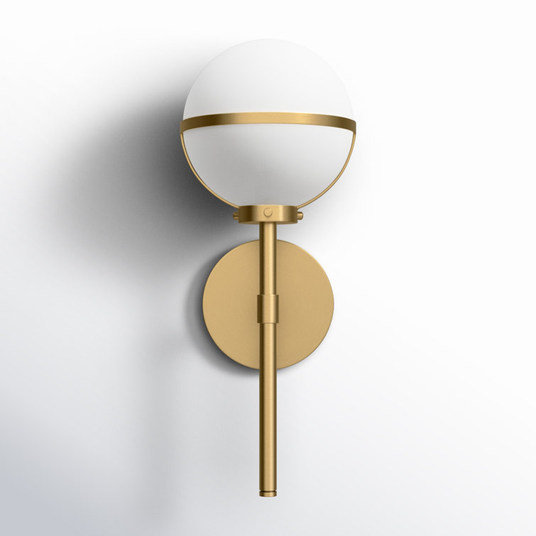 Arie Single Light Glass Steel Dimmable Wallchiere