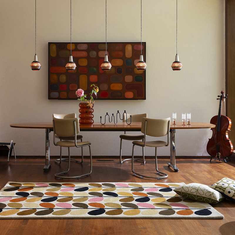 Wool Floral Area Rug, Rectangle 3'11" x 5'11"