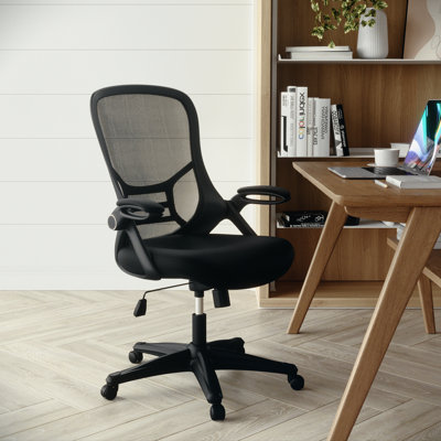 Cappello High-Back Mesh Swivel Ergonomic Office Chair with Flip-Up Arms