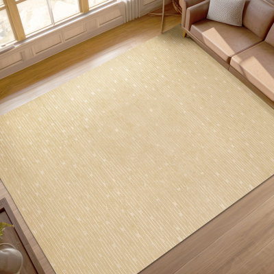 Tapis rectangulaire beige / ivoire