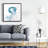 Jellyfish Moving Blue Framed Canvas | Animal Bedroom Decor