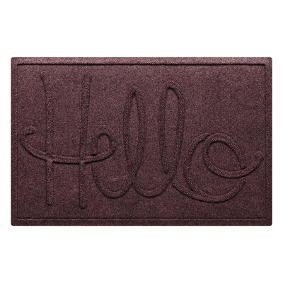 WaterHog® Hello 23 in. x 35 in. Indoor Outdoor Door Mat