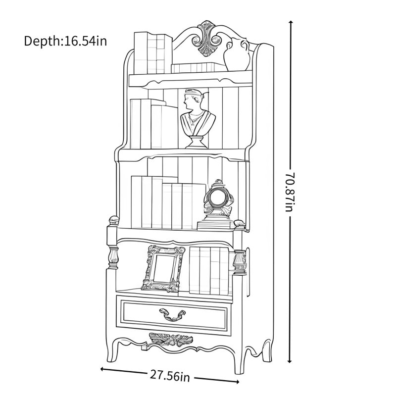 American Simple Display Cabinet