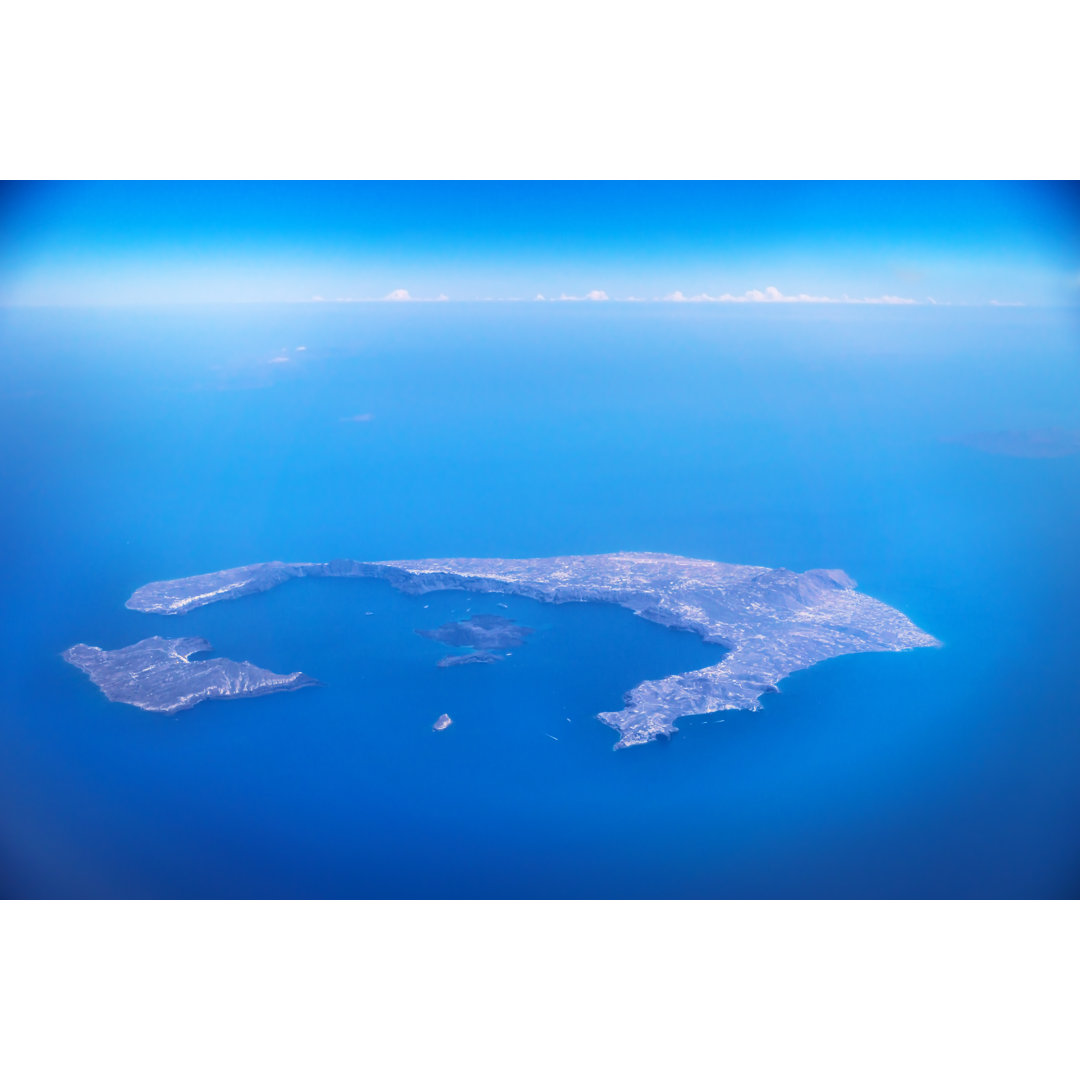 Santorini Island, Greece - Wrapped Canvas Print