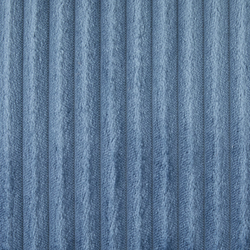 Méridienne moderne 34,2 po, Tissu velours côtelé bleu