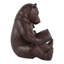 Sculpture en résine ludique pour la chambre à coucher et le salon - 8 pièces, brun