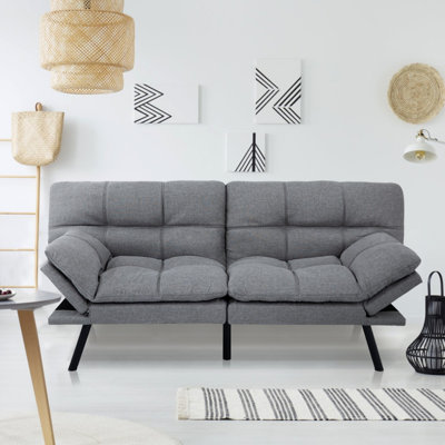 Canapé-lit futon pliable de 71 po, causeuse peu encombrante pour lit d'invité et salon