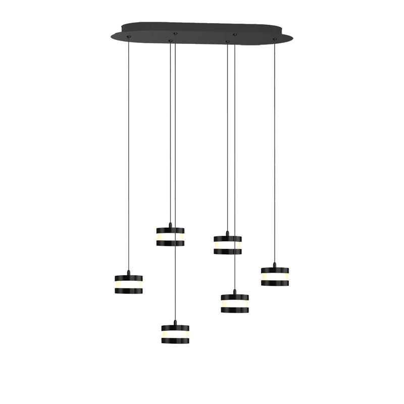 Karter 6 - Light Cluster Pendant, Black