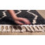 Tapis gris / crème Carillo-346811307