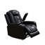Canapé et fauteuil de salon inclinables en cuir végétalien 2 pièces Solace