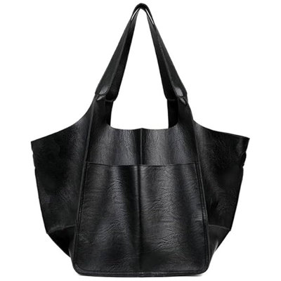 Black Tote Bag Shoulder Bag Oversized Bag