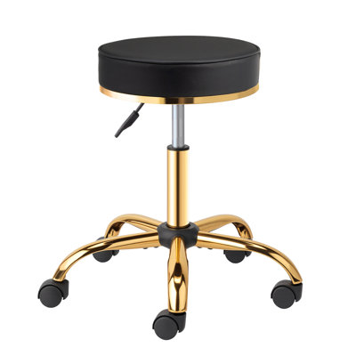 Adjustable Height Ergonomic Lab Stool with Footrest