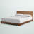 Poitra Ash Walnut Finish Platform Bed in Queen Size, 32.4'' H X 63.9'' W X 85.75'' L-1019358383