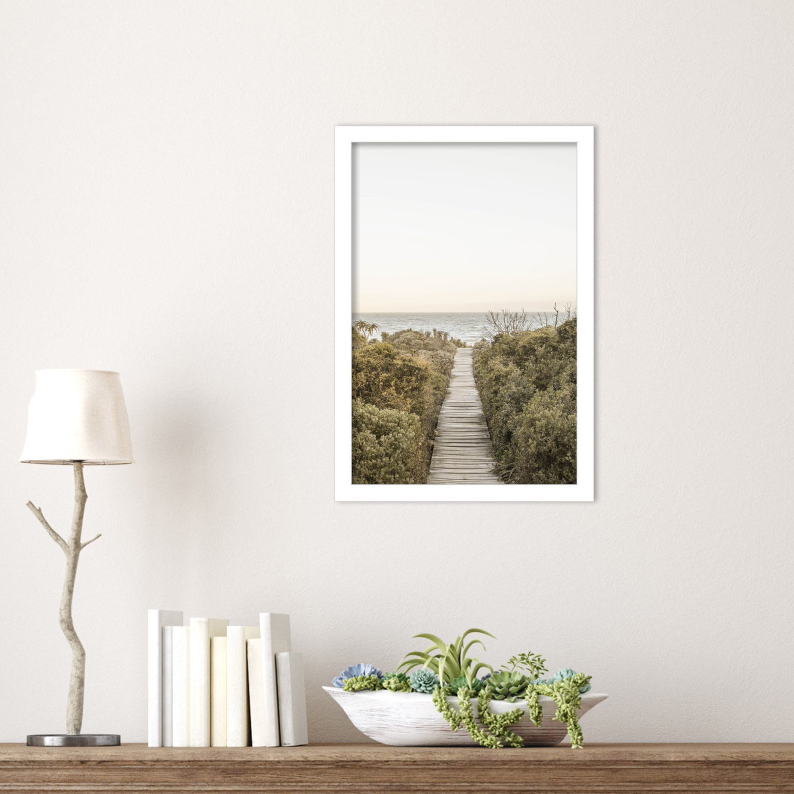 Partlow "Boardwalk" Print by Shot by Clint, White, 17" H x 12" W