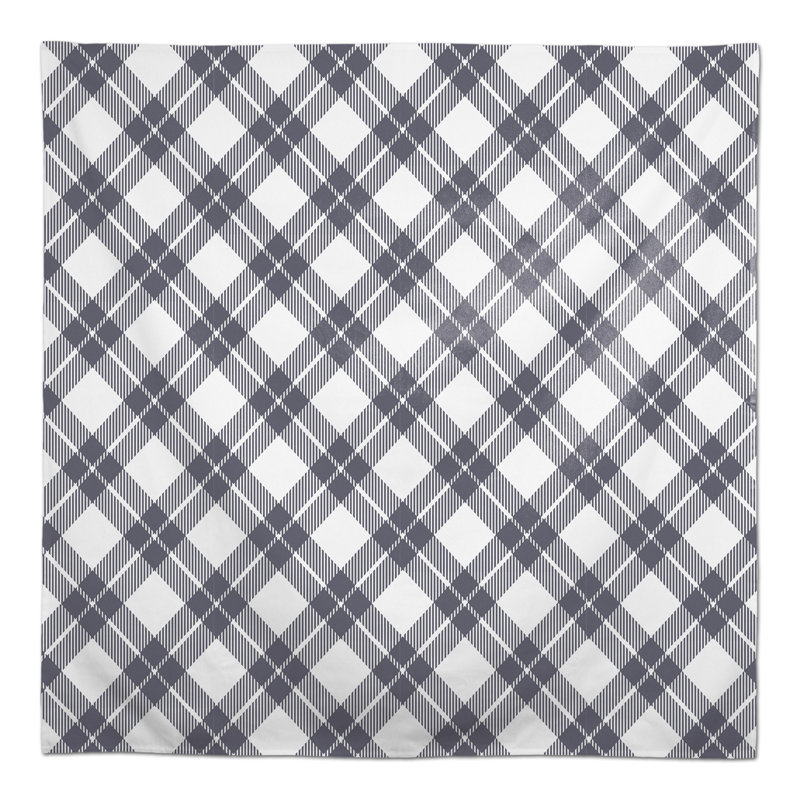 Nappe à carreaux Abdul-Hafiz, Gris foncé