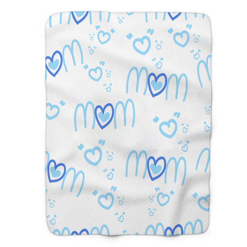 Calm Mom - 1 Piece Premium Sherpa Blanket, 60" W x 80" L