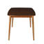 Table de salle à manger en bois d'hévéa massif 59 po Gerkin