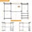 55.5"-103.2"L Shaped/C Shaped Metal Pipe Clothing Rack,Garment Rack With 3 Wood Shelves,Organizer Rack Wall Mounted-1961405366