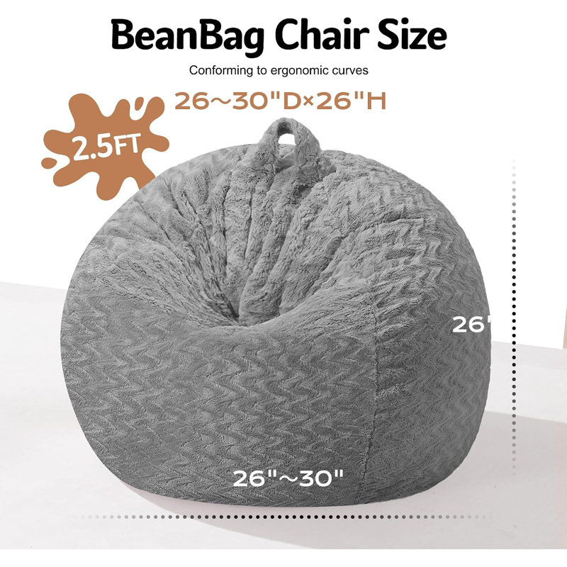 Fauteuil à billes 2FT, 2 pi, Gris
