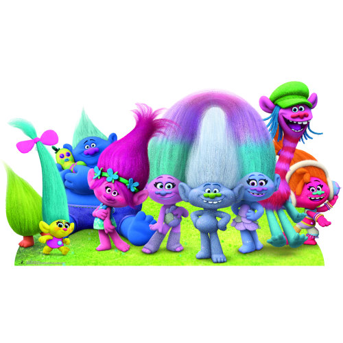SC931 Trolls Group, découpe de carton