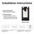 Wodina Outdoor Aluminum Solar Wall Lantern with LED Edison Bulb