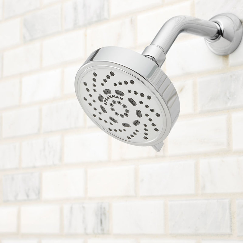 Echo Polished Chrome Multi-Function Wall Mounted Shower Head