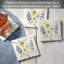 Lovely Blues 4-Pack Tumbled Tile Stone Coasters