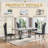 Rectangular 70.08'' L X 35.04'' W Dining Set(1 Table 4 Chairs)-891088226-891088227-891088228