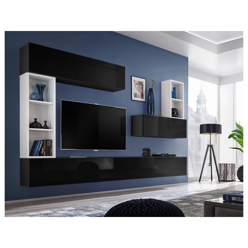 Maysonet TV Stand for TVs up to 60", Black
