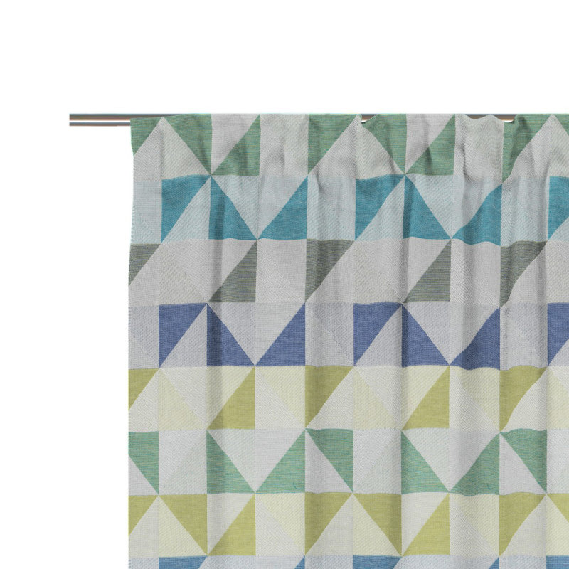Berlare, Multibandschal, blickdicht, Blue, 132cm Width x 405cm Drop