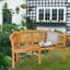  Banc de jardin et de patio en teck de qualité supérieure 74 po Meyer