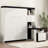Black+white Full Size Bed With Storage Shelves And Desk Function For Space Optimization