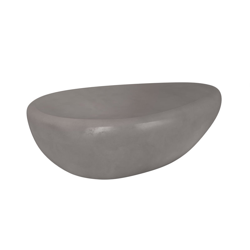 TABLE DE CAFÉ Mikaiah - Gris, Gris, Grand