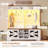 Hall Tree With Bench And Shoe Storage, 5-In-1 Entryway Bench With Coat Rack-1922546526