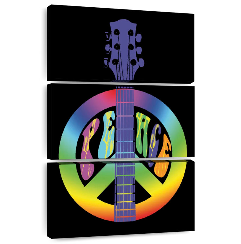 Hiltrun Peace Guitare, H 57 po x l 36 po