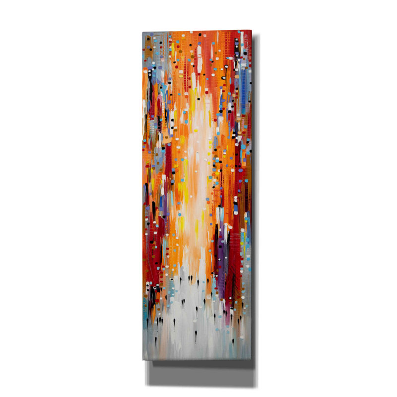 «Orange Sky» par Ekaterina Ermilkina, art mural sur toile, H 20 po x l 60 po x P 2 po