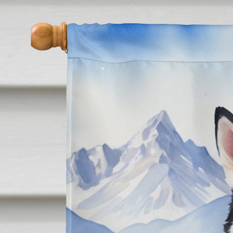 Drapeau Cowboy Welcome House, Husky sibérien