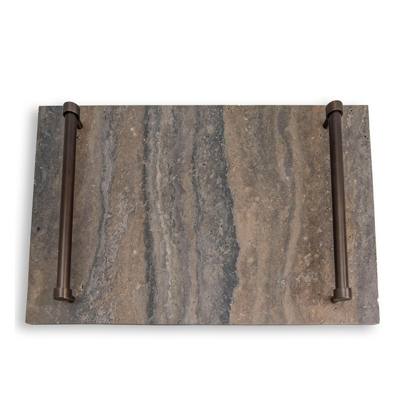 Tivoli Decorative Tray, Gray