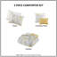 Ensemble de 5 courtepointe en microfibre de coton imprimé-115820746