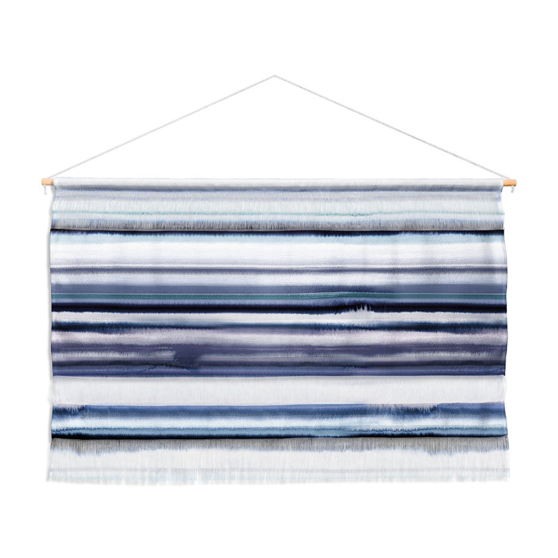 Suspension murale en polyester ninola design dégradé sea avec accessoires suspendus inclus, H 32 po x l 47 po